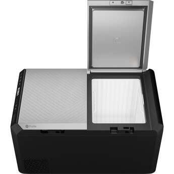 GE 2.7 Cu. Ft. Electric Cooler with Interior Lighting: Black and Concrete Gray — thumbnail 13