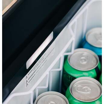 GE 2.7 Cu. Ft. Electric Cooler with Interior Lighting: Black and Concrete Gray — thumbnail 15