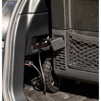 GE 2.7 Cu. Ft. Electric Cooler with Interior Lighting: Black and Concrete Gray — thumbnail 2