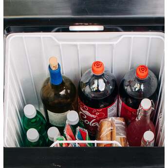 GE 2.7 Cu. Ft. Electric Cooler with Interior Lighting: Black and Concrete Gray — thumbnail 20