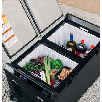 GE 2.7 Cu. Ft. Electric Cooler with Interior Lighting: Black and Concrete Gray — thumbnail 21