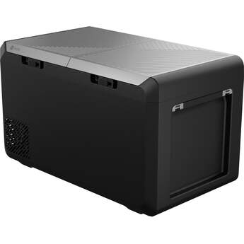 GE 2.7 Cu. Ft. Electric Cooler with Interior Lighting: Black and Concrete Gray — thumbnail 3