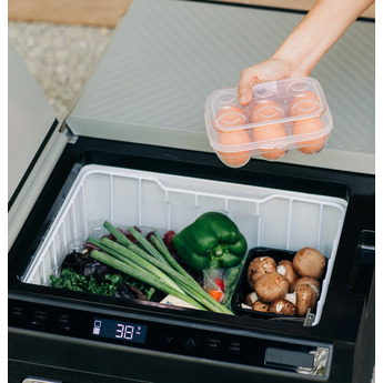 GE 2.7 Cu. Ft. Electric Cooler with Interior Lighting: Black and Concrete Gray — thumbnail 42