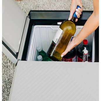 GE 2.7 Cu. Ft. Electric Cooler with Interior Lighting: Black and Concrete Gray — thumbnail 44