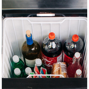 GE 2.7 Cu. Ft. Electric Cooler with Interior Lighting: Black and Concrete Gray — thumbnail 45