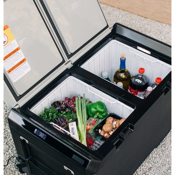 GE 2.7 Cu. Ft. Electric Cooler with Interior Lighting: Black and Concrete Gray — thumbnail 46