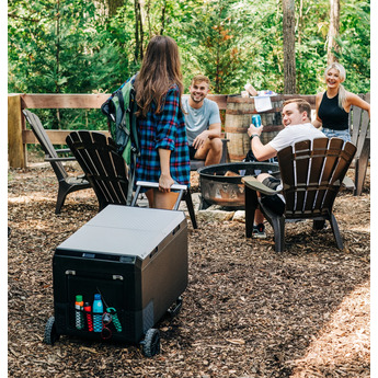 GE 2.7 Cu. Ft. Electric Cooler with Interior Lighting: Black and Concrete Gray — thumbnail 47
