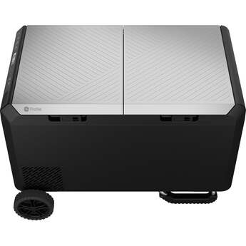 GE 2.7 Cu. Ft. Electric Cooler with Interior Lighting: Black and Concrete Gray — thumbnail 5