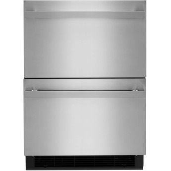 Jenn Air JUDFP242HM 24 Inch, 4.7 Cu. Ft. Built-In Under Counter Double-Refrigerator Stainless Steel