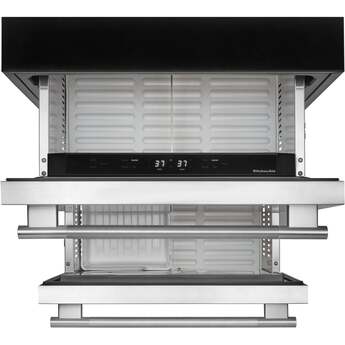 KitchenAid 24 Inch Undercounter Double-Drawer Refrigerator/Freezer with 4.2 cu. ft. Capacity, Temperature Monitoring System, Ultra-Bright LED Lighting, Automatic Ice Maker, Backlit Touch Controls, Sabbath Mode and Star-K Certified: Stainless Steel — thumbnail 12