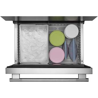KitchenAid 24 Inch Undercounter Double-Drawer Refrigerator/Freezer with 4.2 cu. ft. Capacity, Temperature Monitoring System, Ultra-Bright LED Lighting, Automatic Ice Maker, Backlit Touch Controls, Sabbath Mode and Star-K Certified: Stainless Steel — thumbnail 13