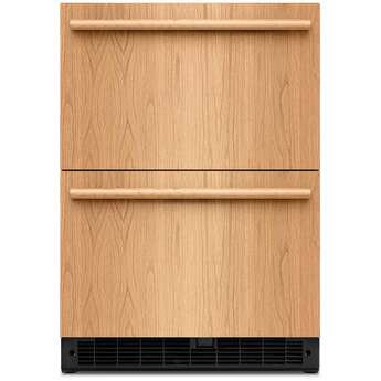 KitchenAid 24 Inch Undercounter Double-Drawer Refrigerator with 4.4 cu. ft. Capacity, Temperature Monitoring System, Ultra-Bright LED Lighting, Door Alarm, Backlit Touch Controls, Sabbath Mode and Star-K Certified: Panel Ready