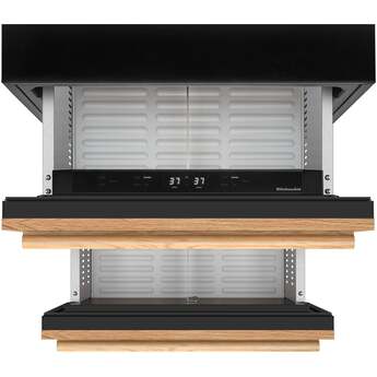 KitchenAid 24 Inch Undercounter Double-Drawer Refrigerator with 4.4 cu. ft. Capacity, Temperature Monitoring System, Ultra-Bright LED Lighting, Door Alarm, Backlit Touch Controls, Sabbath Mode and Star-K Certified: Panel Ready — thumbnail 2