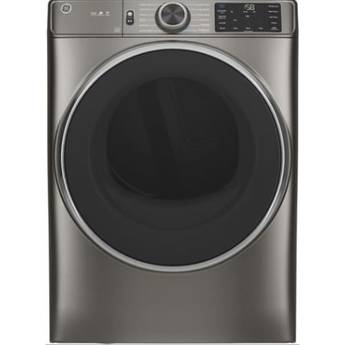 GE 7.8 cu.ft. Satin Nickel Electric Front Load Dryer - Energy Star