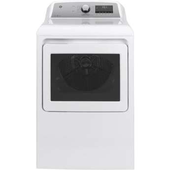 GE 7.4 cu.ft. White Electric Front Load Dryer - Energy Star