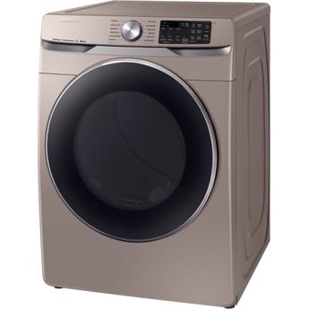 Samsung 27" 7.5 cu. ft. Champagne Stackable Electric Front Load Dryer with Steam Sanitize - Energy Star — thumbnail 2