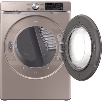 Samsung 27" 7.5 cu. ft. Champagne Stackable Electric Front Load Dryer with Steam Sanitize - Energy Star — thumbnail 3
