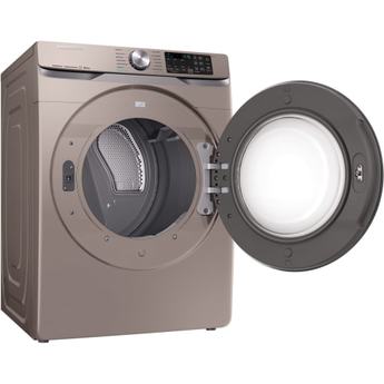 Samsung 27" 7.5 cu. ft. Champagne Stackable Electric Front Load Dryer with Steam Sanitize - Energy Star — thumbnail 4