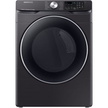 Samsung 27" 7.5 cu. ft. Black Stainless Steel Stackable Electric Front Load Dryer with Steam Sanitize - Energy Star