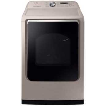Samsung 27" 7.4 cu.ft. Champagne Front Load Electric Dryer with Steam Sanitize - Energy Star
