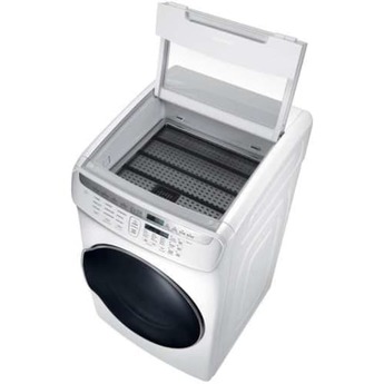 Samsung 7.5 Cu. Ft. White Electric Dryer with Steam Sanitize — thumbnail 4