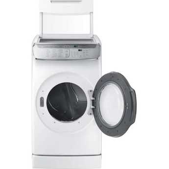 Samsung 7.5 Cu. Ft. White Electric Dryer with Steam Sanitize — thumbnail 2