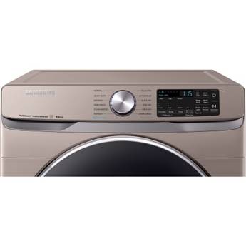Samsung 27" 7.5 cu. ft. Champagne Stackable Natural Gas Front Load Dryer with Steam Sanitize - Energy Star — thumbnail 3