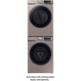 Samsung 27" 7.5 cu. ft. Champagne Stackable Natural Gas Front Load Dryer with Steam Sanitize - Energy Star — thumbnail 8