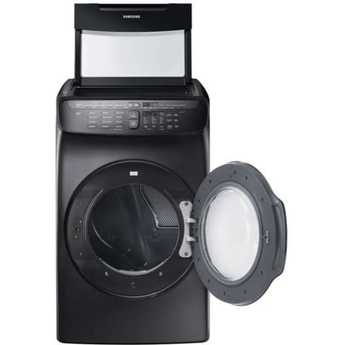 Samsung 7.5 Cu. Ft. Black Stainless Steel Gas Dryer with Steam Sanitize — thumbnail 2