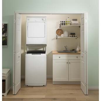 GE Spacemaker 3.6 Cu. Ft. White Electric Portable Dryer — thumbnail 2