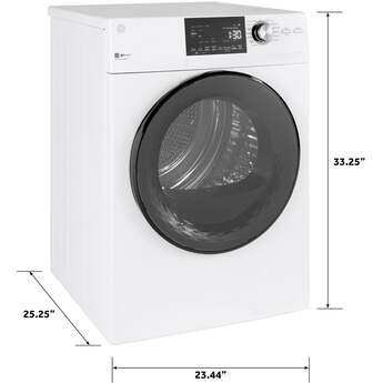 GE 4.3 cu.ft. White Electric Dryer - Energy Star — thumbnail 3