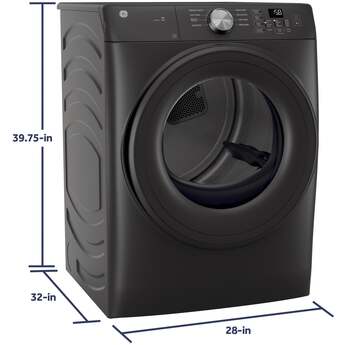GE GFD35GSPYDS 28 Inch Smart Dryer Carbon Graphite — thumbnail 6