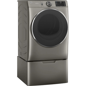 GE 7.8 cu.ft. Satin Nickel Electric Front Load Dryer - Energy Star — thumbnail 2