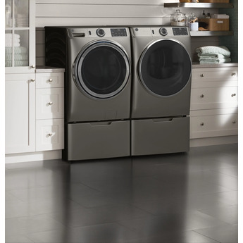 GE 7.8 cu.ft. Satin Nickel Electric Front Load Dryer - Energy Star — thumbnail 42