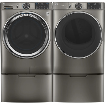 GE 7.8 cu.ft. Satin Nickel Electric Front Load Dryer - Energy Star — thumbnail 45