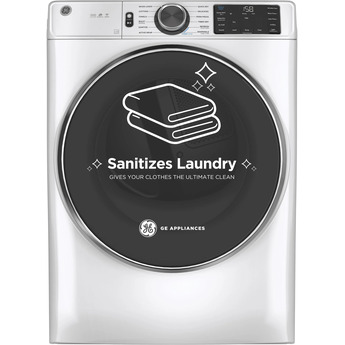 GE 7.8 cu.ft. White Electric Front Load Dryer - Energy Star — thumbnail 44