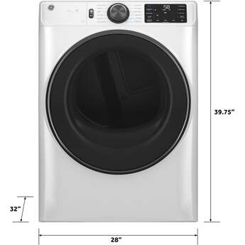GE GFD65ESSVWW 28 Inch Electric Dryer with 7.8 cu. ft. Capacity — thumbnail 21