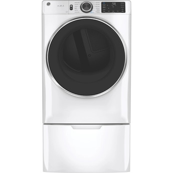 GE 7.8 cu.ft. White Gas Front Load Dryer with Steam - Energy Star — thumbnail 10