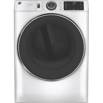 GE 7.8 cu.ft. White Gas Front Load Dryer with Steam - Energy Star — thumbnail 12
