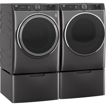 GE 7.8 cu.ft. Diamond Gray Gas Front Load Dryer with Steam - Energy Star — thumbnail 12