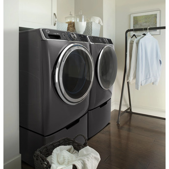 GE 7.8 cu.ft. Diamond Gray Gas Front Load Dryer with Steam - Energy Star — thumbnail 32