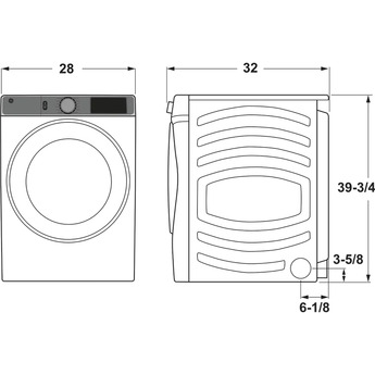 GE 7.8 cu.ft. Diamond Gray Gas Front Load Dryer with Steam - Energy Star — thumbnail 38