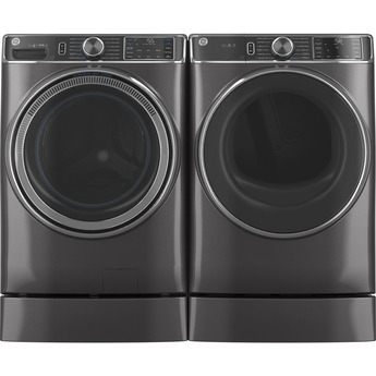GE 7.8 cu.ft. Diamond Gray Gas Front Load Dryer with Steam - Energy Star — thumbnail 9