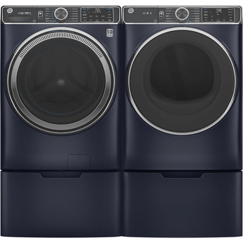 GE 7.8 cu.ft. Blue Sapphire Gas Front Load Dryer with Steam - Energy Star — thumbnail 9