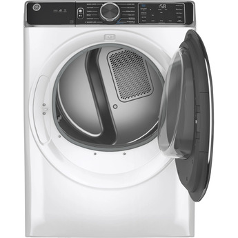 GE 7.8 cu.ft. White Gas Front Load Dryer with Steam - Energy Star — thumbnail 10