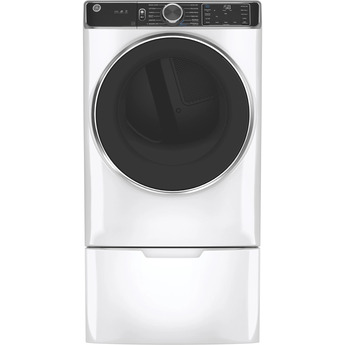 GE 7.8 cu.ft. White Gas Front Load Dryer with Steam - Energy Star — thumbnail 14