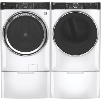 GE 7.8 cu.ft. White Gas Front Load Dryer with Steam - Energy Star — thumbnail 35