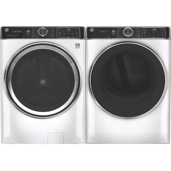 GE 7.8 cu.ft. White Gas Front Load Dryer with Steam - Energy Star — thumbnail 38