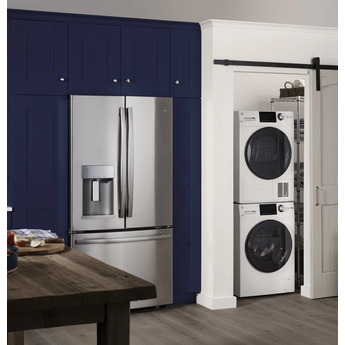 GE 24" White Front Load Ventless Dryer with Steam Cycle — thumbnail 33