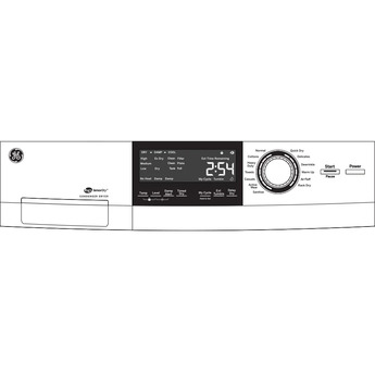 GE 24" White Front Load Ventless Dryer with Steam Cycle — thumbnail 6